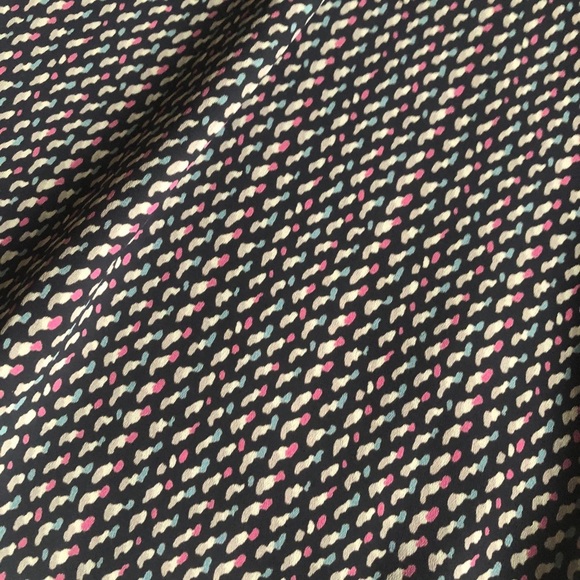 Harlowe &‎ Graham black graphic high neck swing top size Medium NEW with tag - Picture 4 of 11